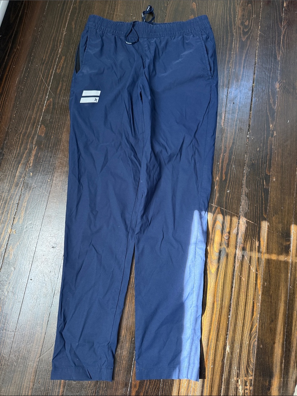 Hurley Navy Athletic Shorts with Elastic Waist